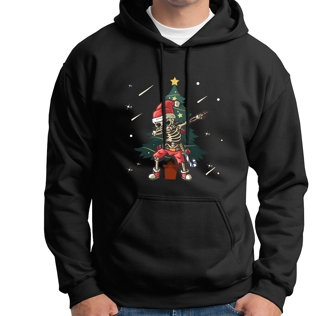 Hoodie - Dapping Skelett-Weihnachtsmann