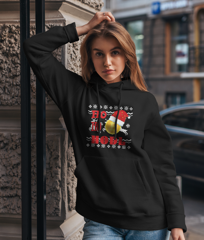 Hoodie - Bitcoin Ho Ho HODL Weihnachtspullover