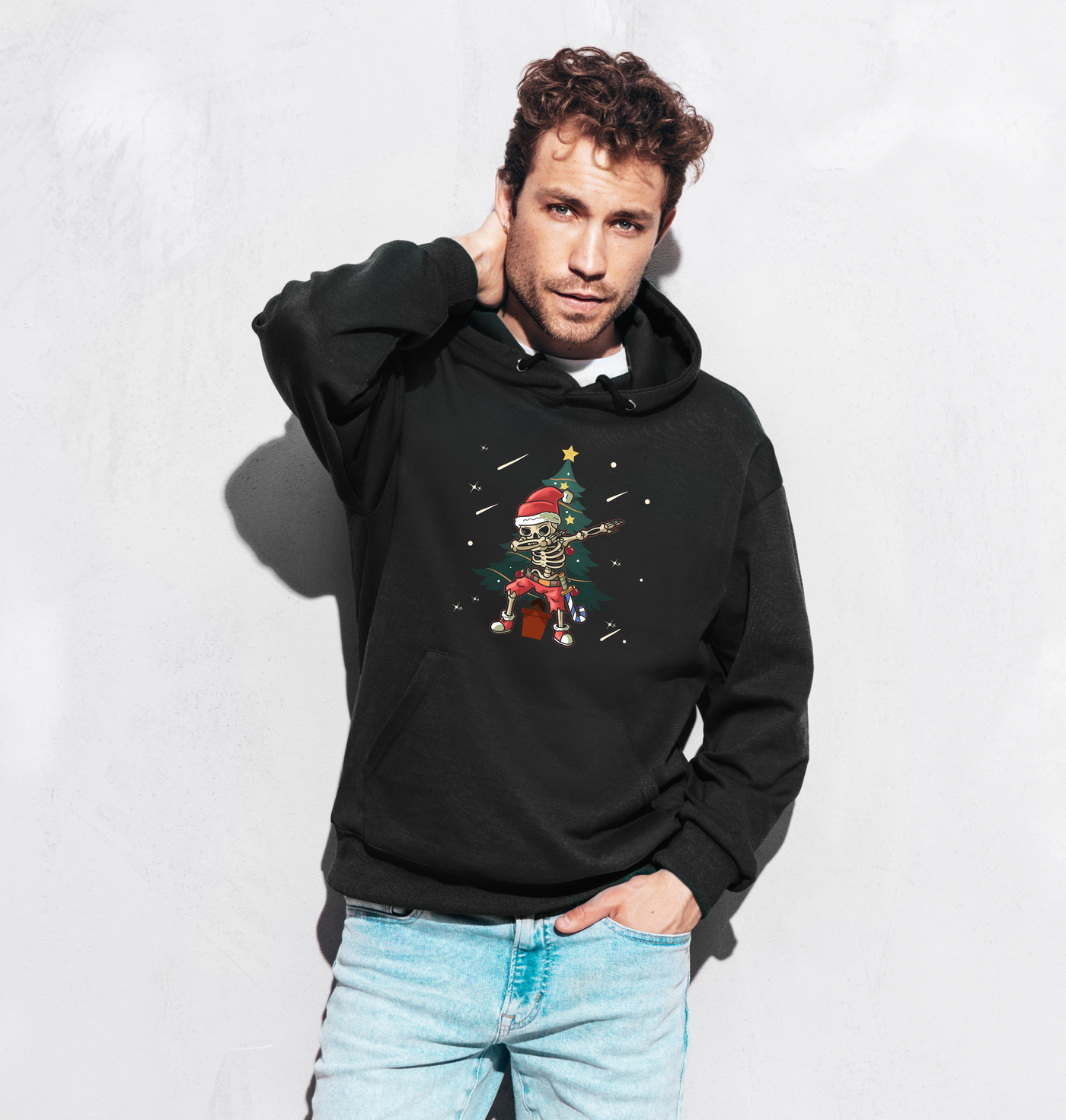 Hoodie - Dapping Skelett-Weihnachtsmann