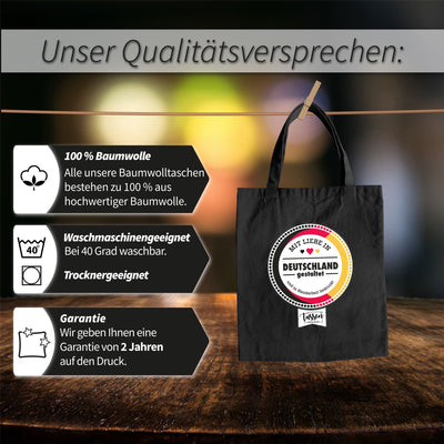 Baumwolltasche - Die tut nix! Die will nur Kaffee.