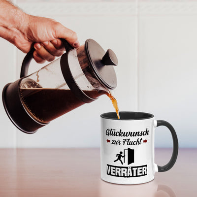 Tasse - Glückwunsch zur Flucht Verräter