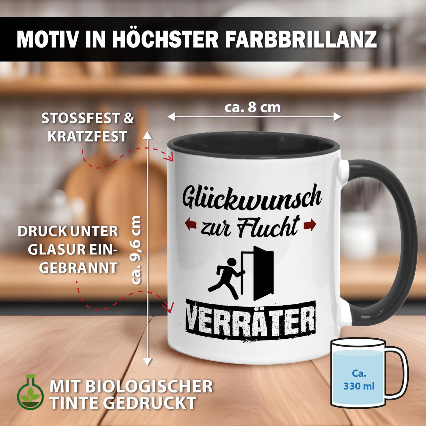 Tasse - Glückwunsch zur Flucht Verräter