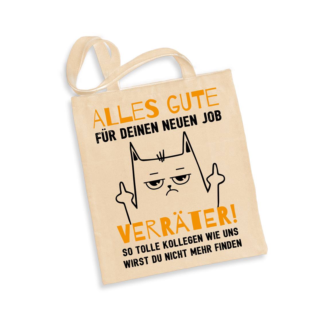 Baumwolltasche - Alles Gute für Deinen neuen Job Verräter!