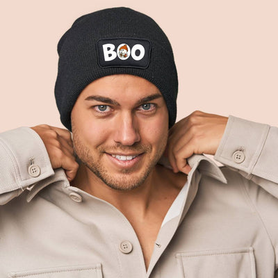 Beanie Mütze - Boo (Halloween)