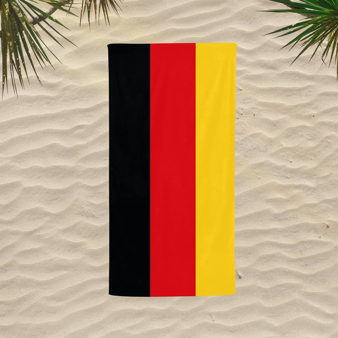 Flagge Deutschland - Handtuch & Strandtuch