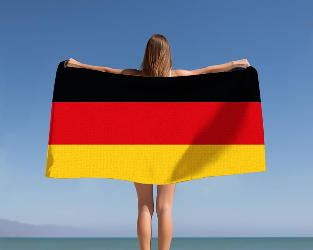 Flagge Deutschland - Handtuch & Strandtuch