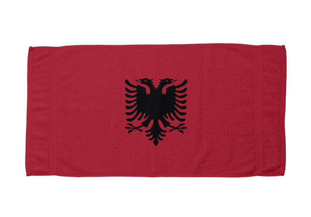 Flagge Albanien - Handtuch & Strandtuch