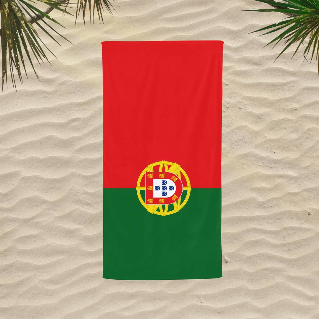 Flagge Portugal - Handtuch & Strandtuch