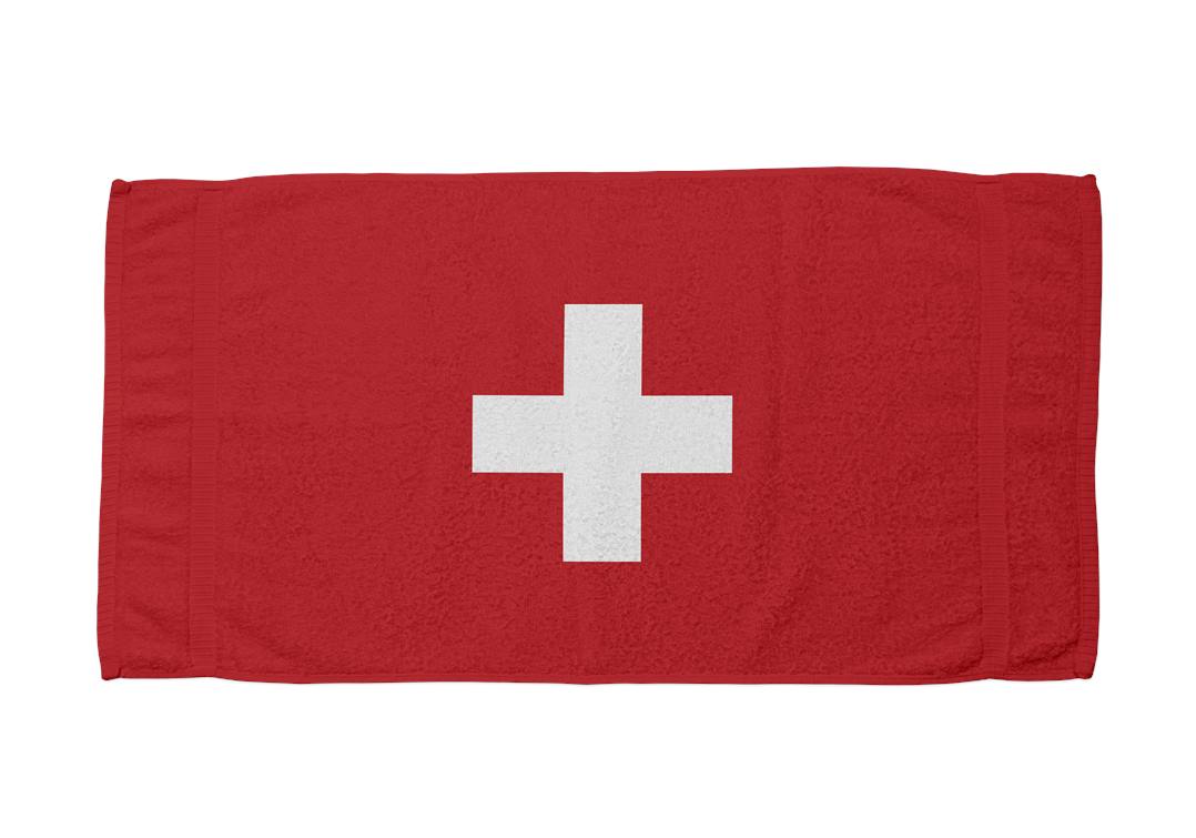 Flagge Schweiz - Handtuch & Strandtuch