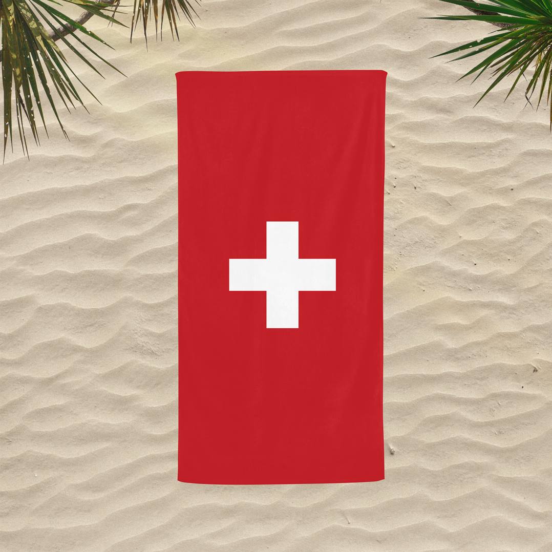 Flagge Schweiz - Handtuch & Strandtuch