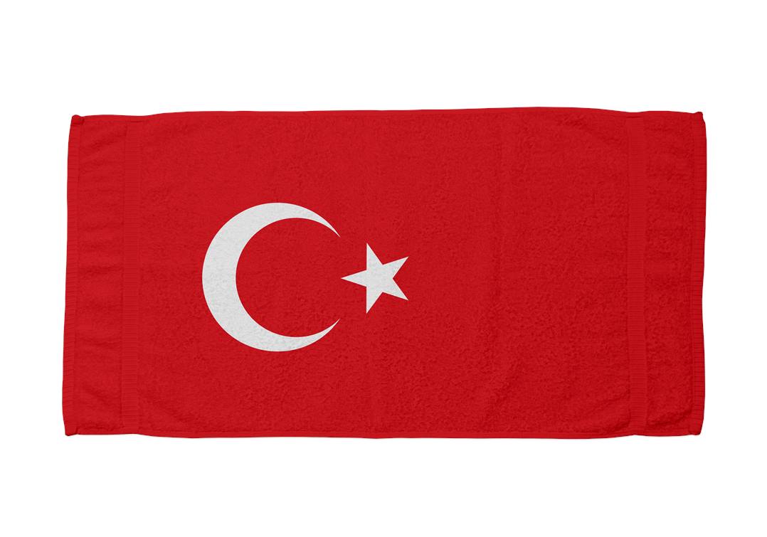 Flagge Türkei - Handtuch & Strandtuch