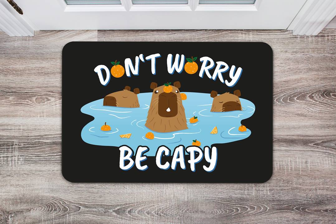 Fußmatte - Don't worry be Capy