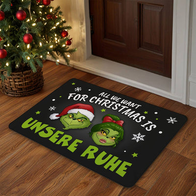 Fußmatte - Grinch & Miss Grinch - All we want for Christmas is unsere Ruhe!