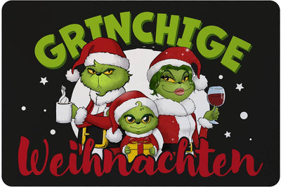 Fußmatte - Grinch Family - Grinchige Weihnachten