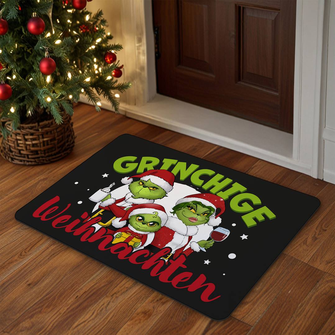 Fußmatte - Grinch Family - Grinchige Weihnachten