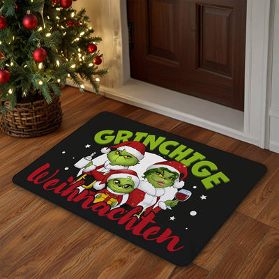 Fußmatte - Grinch Family - Grinchige Weihnachten