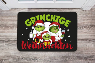 Fußmatte - Grinch Family - Grinchige Weihnachten