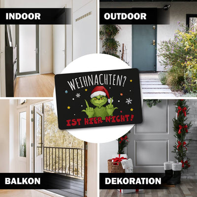 Fußmatte - Grinch - Weihnachten? Ist hier nicht!