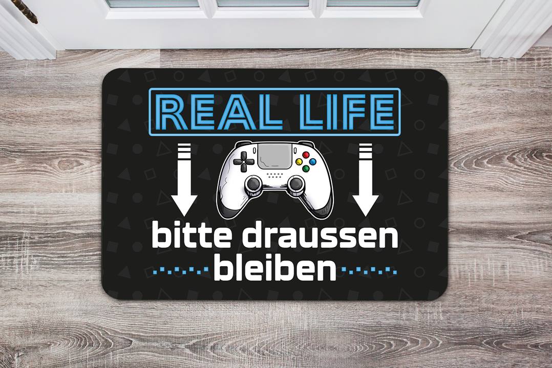 Fußmatte - Real Life - Bitte draußen bleiben