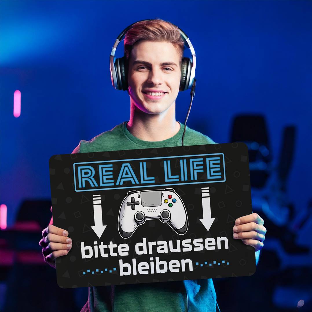 Fußmatte - Real Life - Bitte draußen bleiben