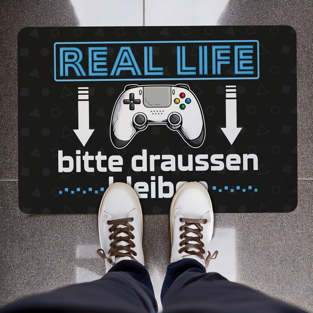 Fußmatte - Real Life - Bitte draußen bleiben