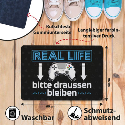 Fußmatte - Real Life - Bitte draußen bleiben