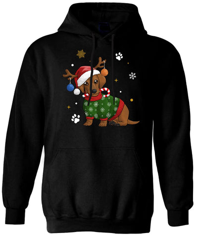 Hoodie - Dackel (Weihnachten)