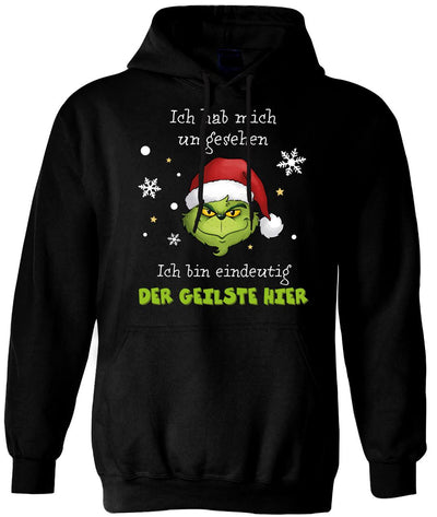 Hoodie - Grinch - Ich hab mich umgesehen, ich bin eindeutig der Geilste hier (Herren)