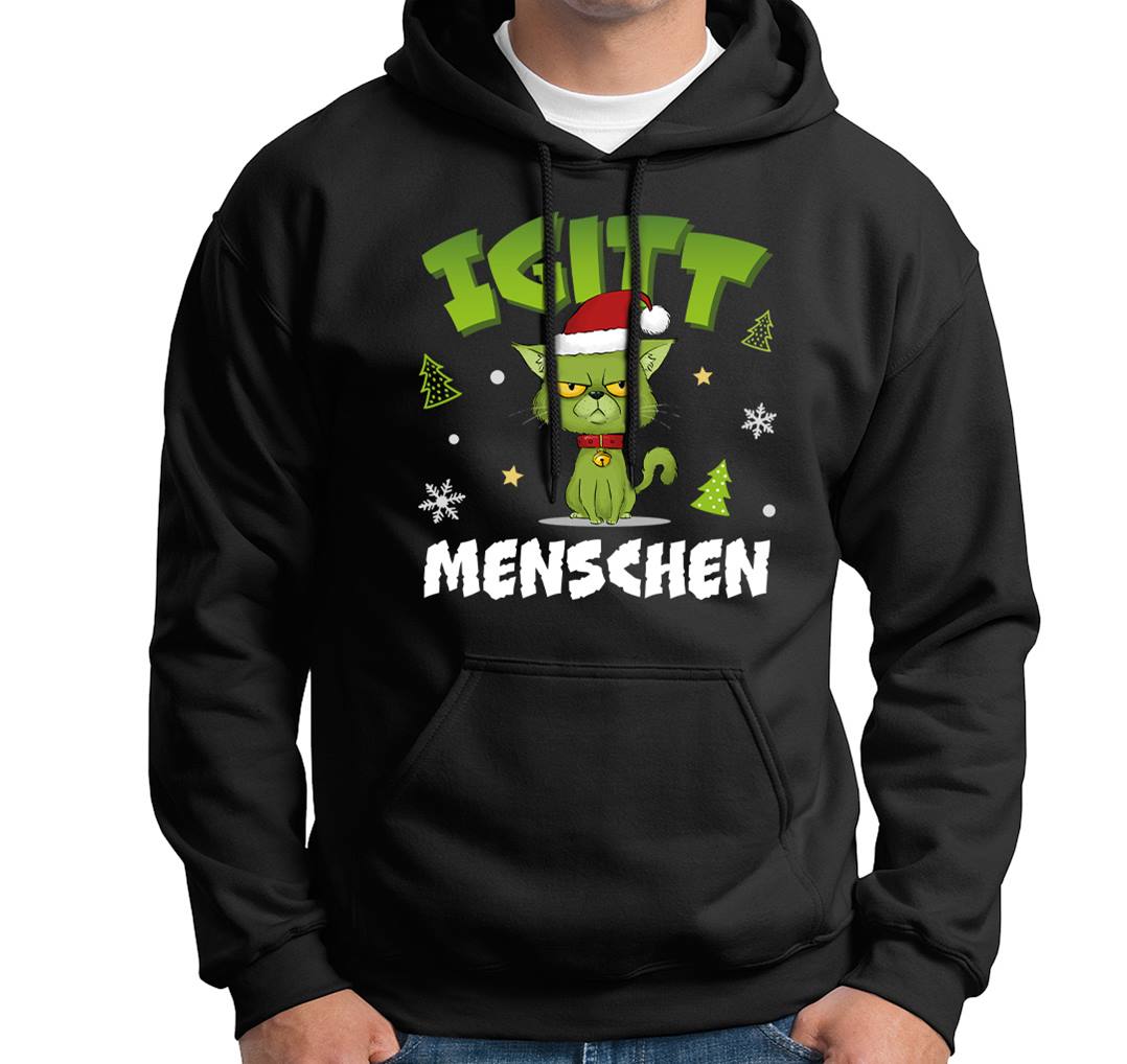 Hoodie - Grinch Katze - Igitt, Menschen