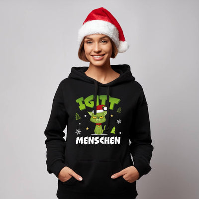 Hoodie - Grinch Katze - Igitt, Menschen