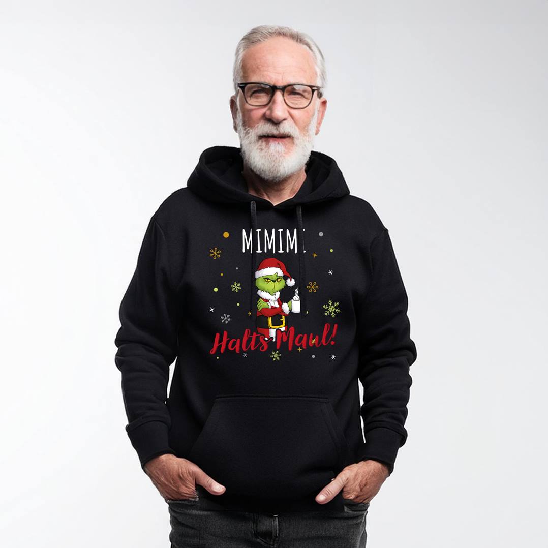 Hoodie - Grinch - Mimimi Halts Maul! (Mittelfinger) LH