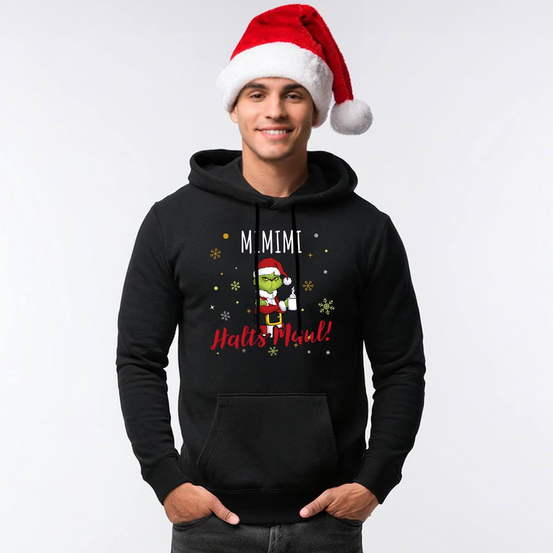 Hoodie - Grinch - Mimimi Halts Maul! (Mittelfinger) LH