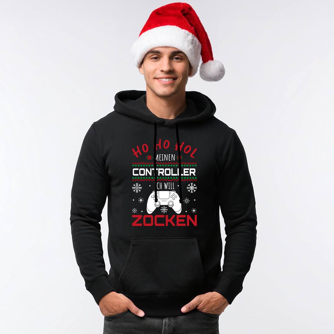 Hoodie - Ho Ho Hol meinen Controller, ich will zocken