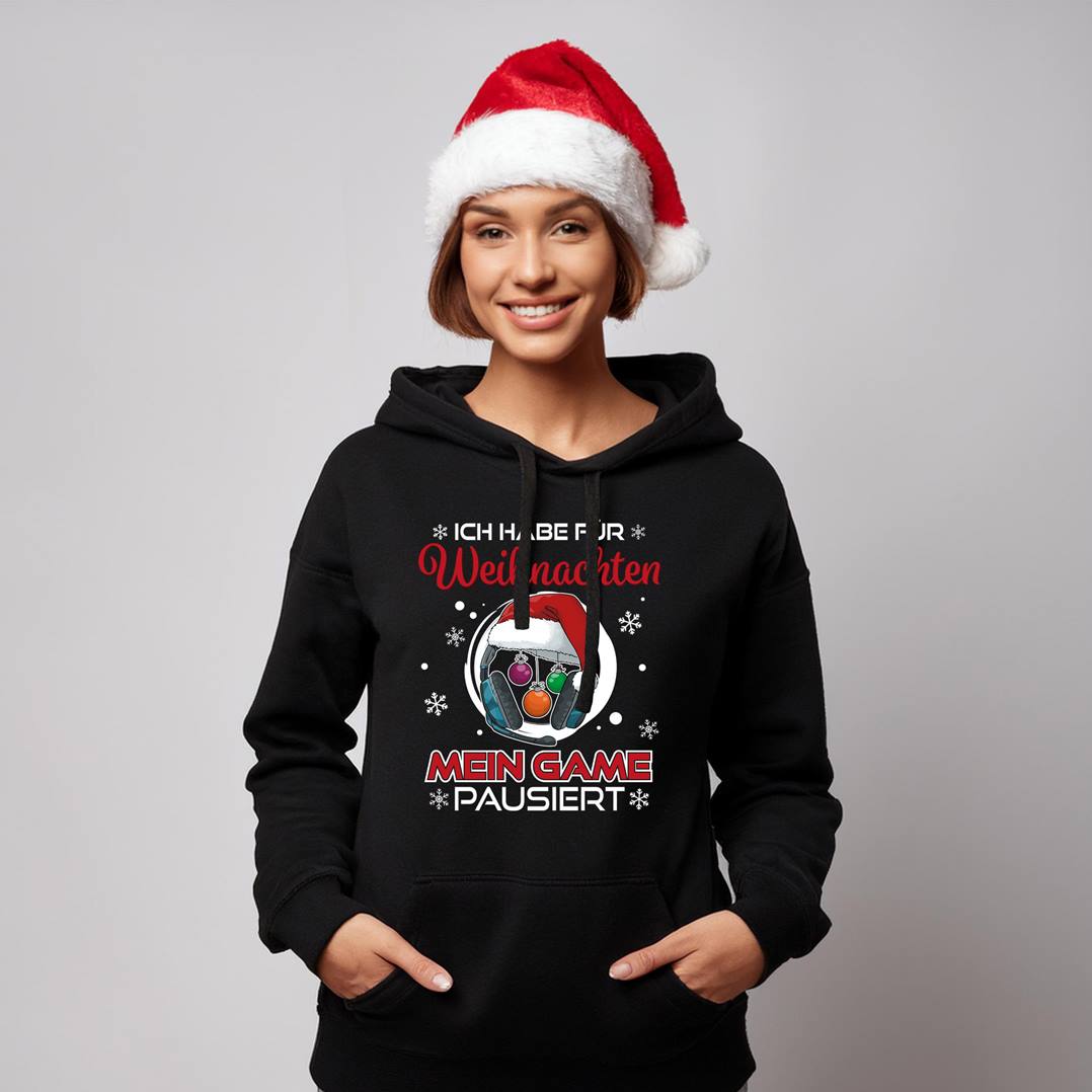 Hoodie - Ich habe für Weihnachten mein Game pausiert