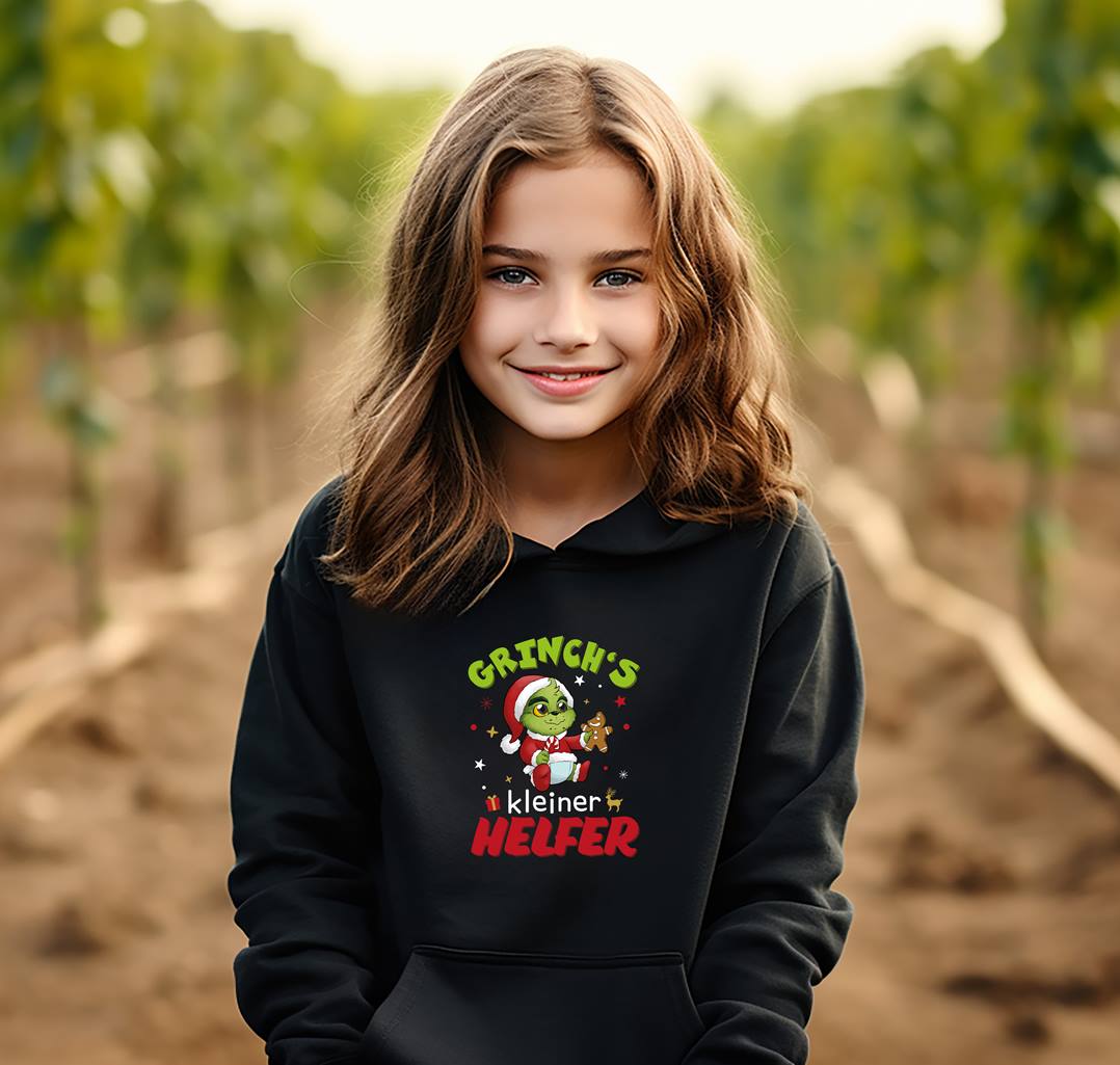 Hoodie Kinder - Baby Grinch - Grinch's kleiner Helfer