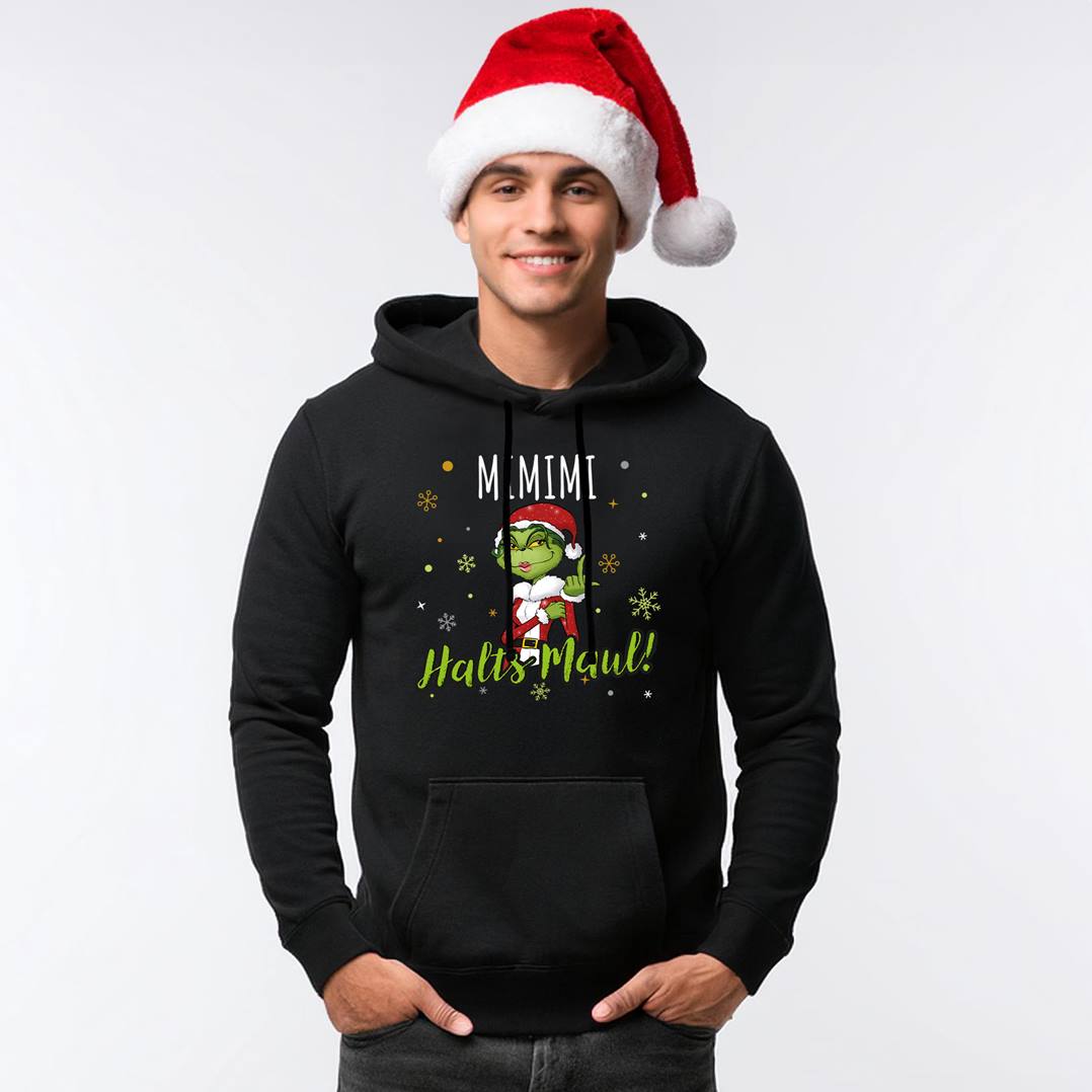 Hoodie - Miss Grinch - Mimimi Halts Maul! (Mittelfinger)