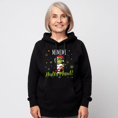 Hoodie - Miss Grinch - Mimimi Halts Maul! (Mittelfinger)