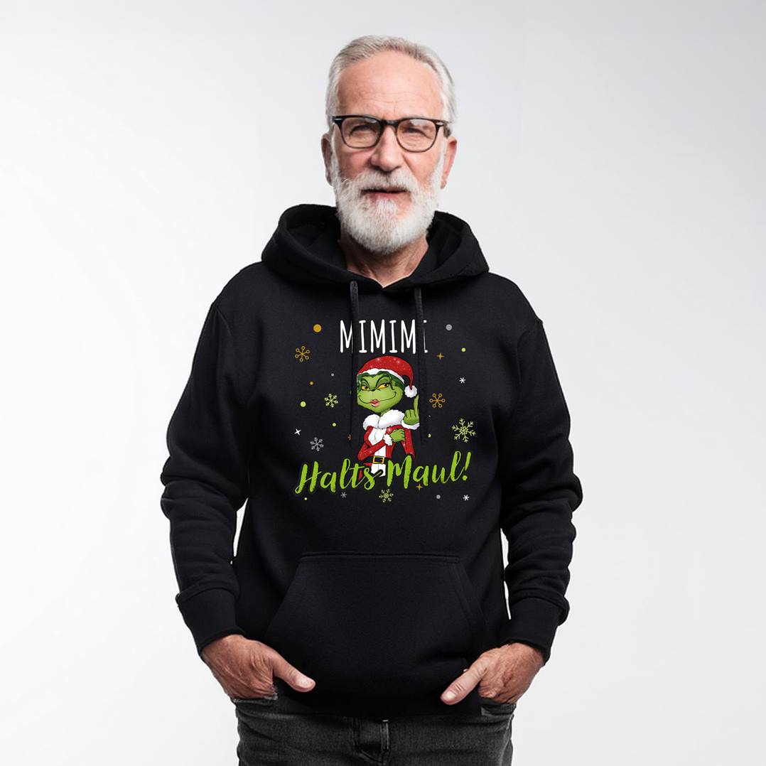 Hoodie - Miss Grinch - Mimimi Halts Maul! (Mittelfinger)