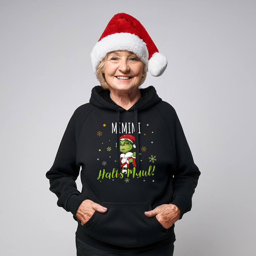 Hoodie - Miss Grinch - Mimimi Halts Maul! (Mittelfinger)