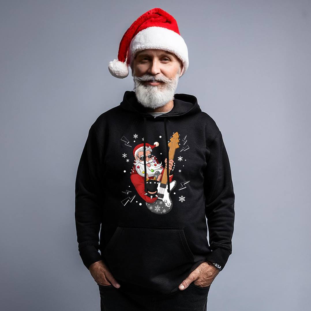 Hoodie - Rocker-Weihnachtsmann