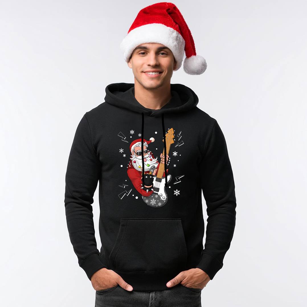 Hoodie - Rocker-Weihnachtsmann