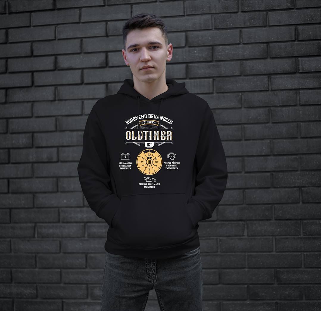 Hoodie - Schonend behandeln Dieser Oldtimer ist 18