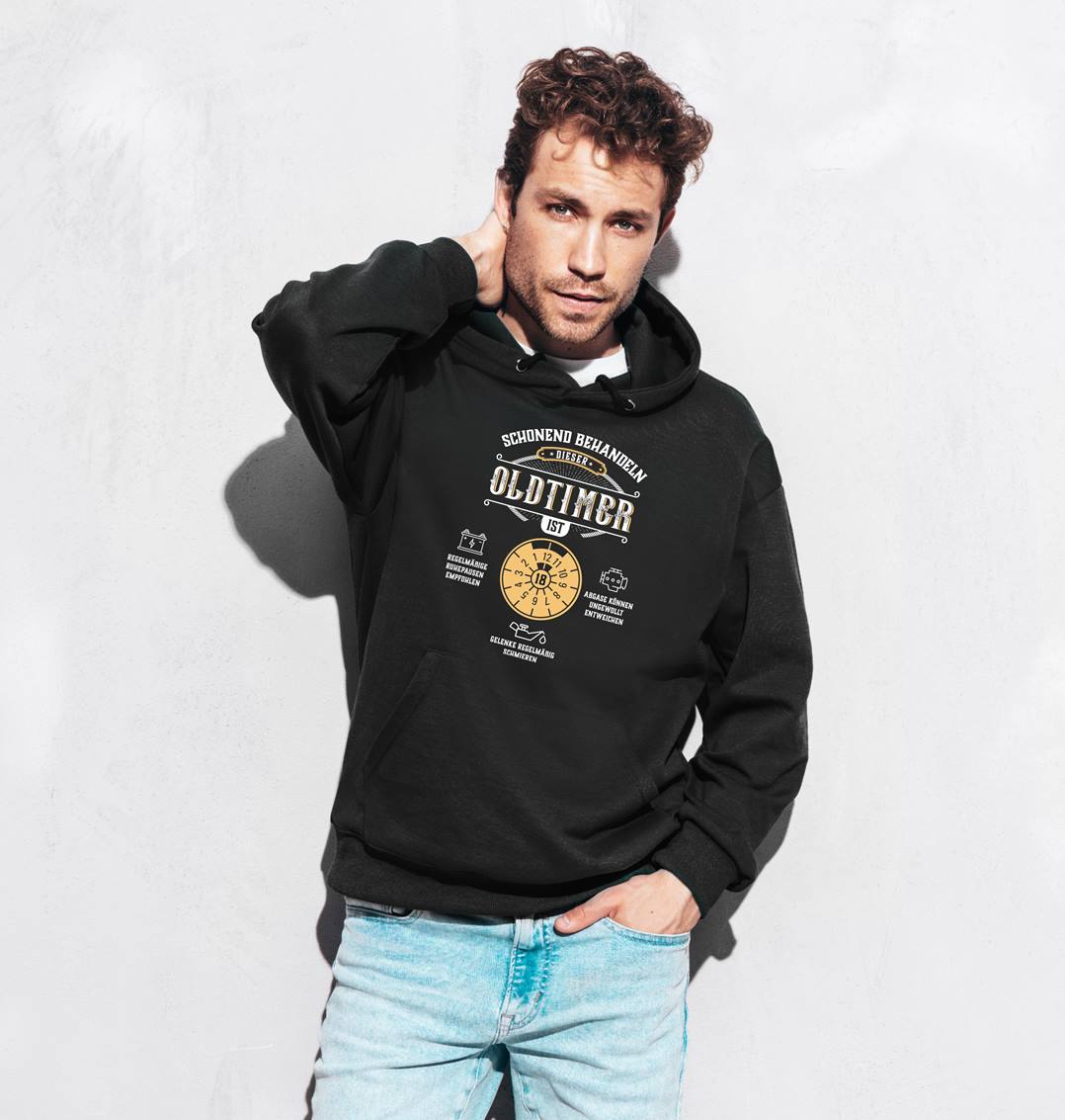 Hoodie - Schonend behandeln Dieser Oldtimer ist 18