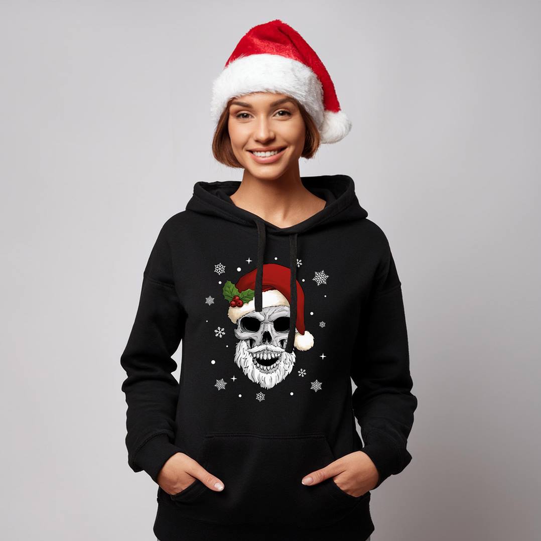 Hoodie - Totenkopf (Weihnachtsedition)