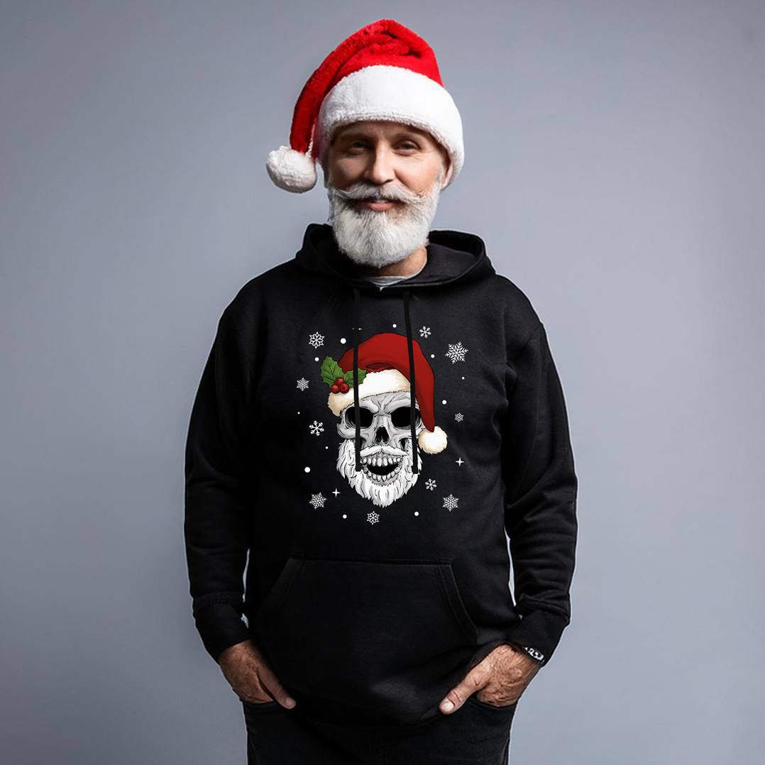 Hoodie - Totenkopf (Weihnachtsedition)