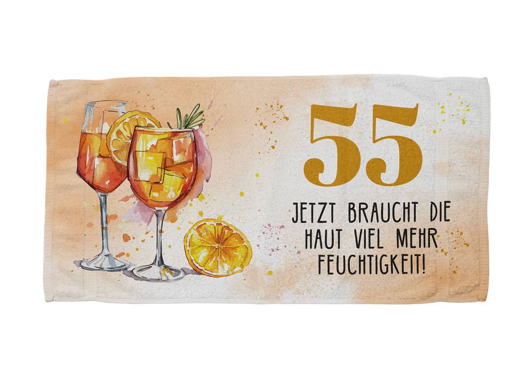 Jetzt braucht die Haut viel mehr Feuchtigkeit! - (Zahl - runder Geburtstag) - Handtuch & Strandtuch