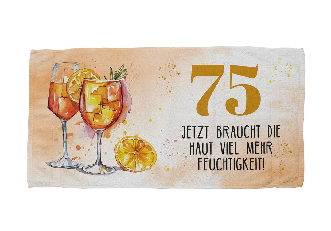 Jetzt braucht die Haut viel mehr Feuchtigkeit! - (Zahl - runder Geburtstag) - Handtuch & Strandtuch