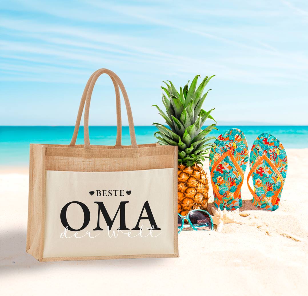 Jutetasche - Beste Oma der Welt