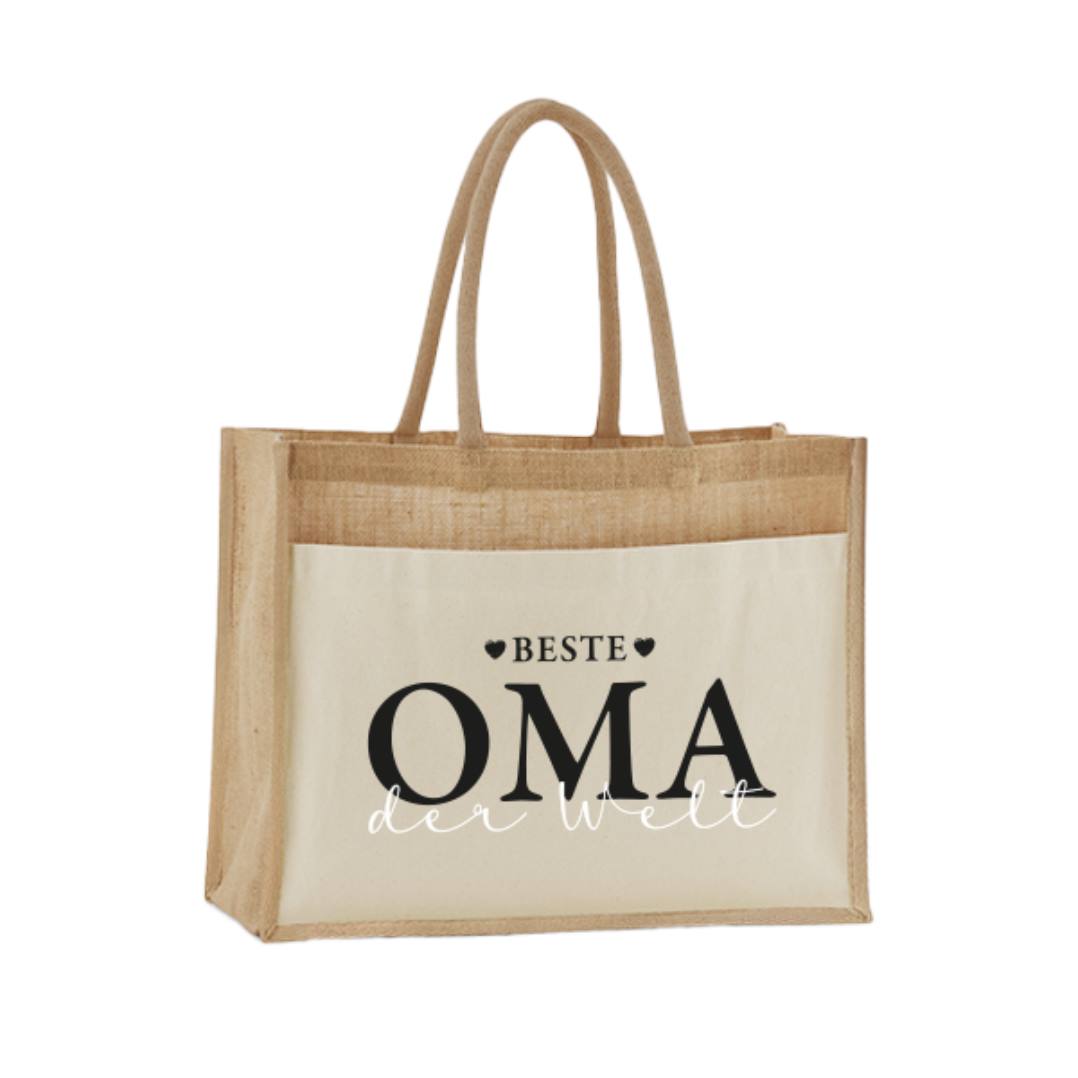 Jutetasche - Beste Oma der Welt