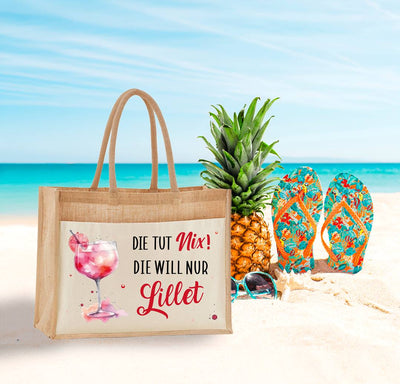 Jutetasche - Die tut nix! Die will nur Lillet.